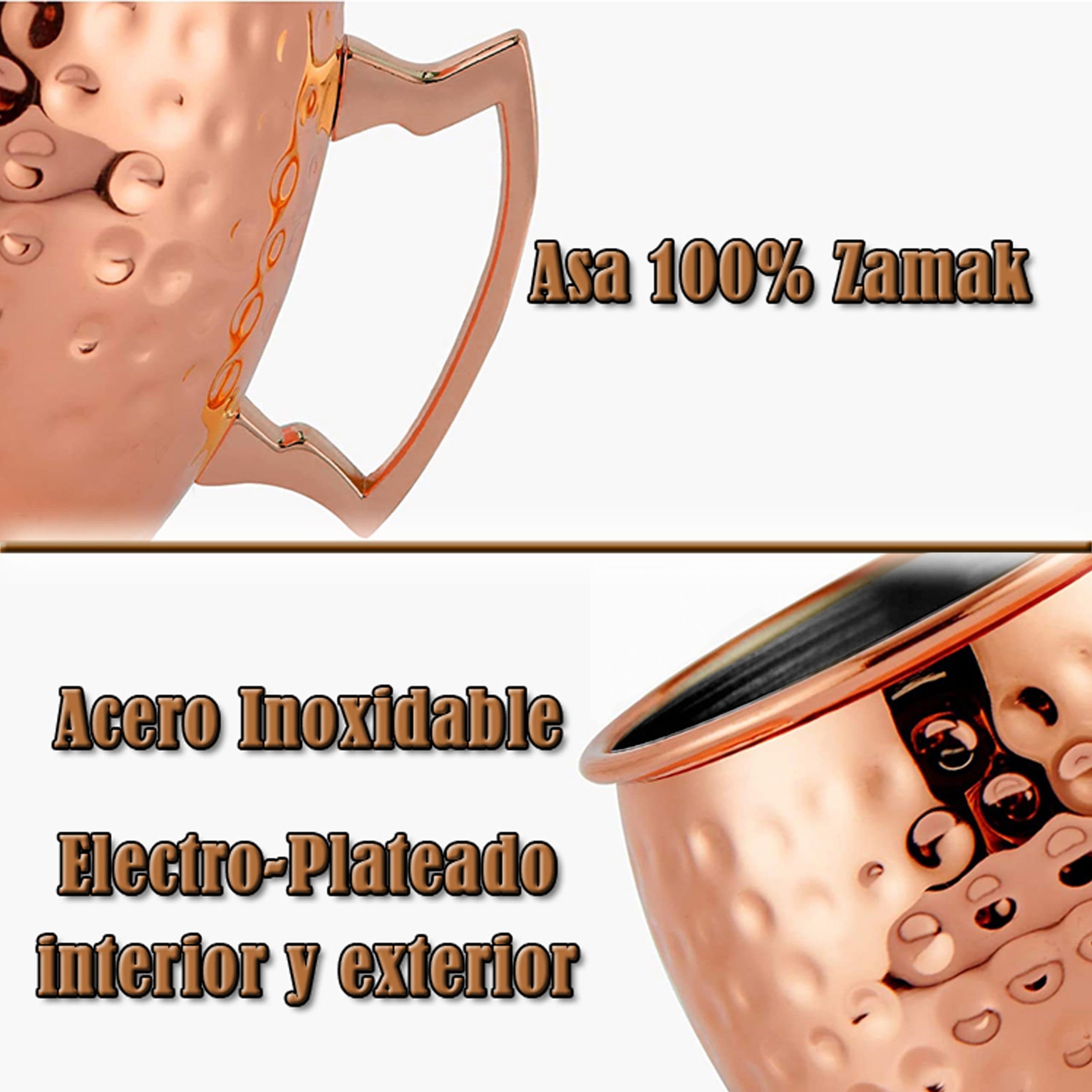 Set de 2 Mugs Encobrizados Martillados M76 - imagen 4