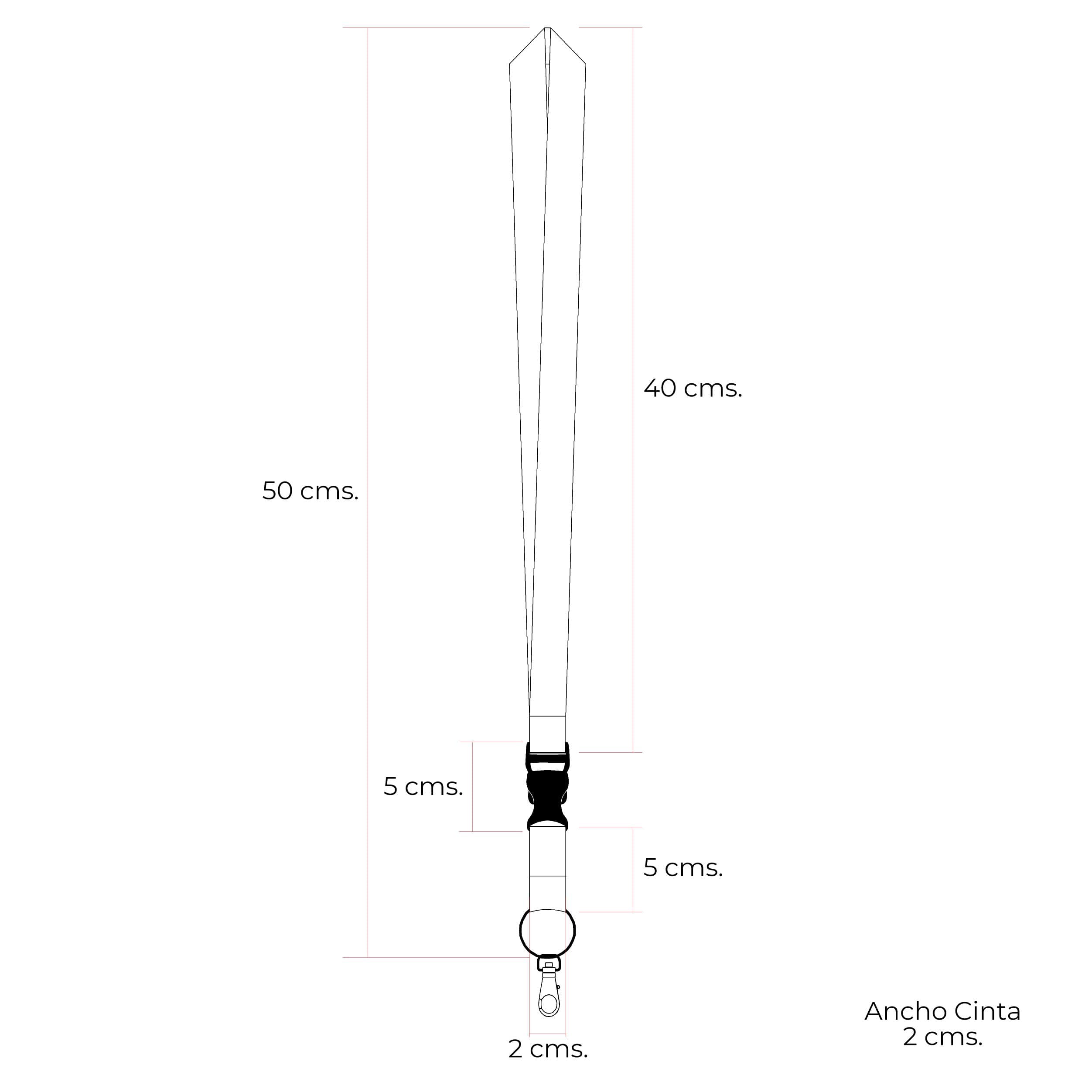 Cinta Lanyard Lisa LAN02 - imagen 2