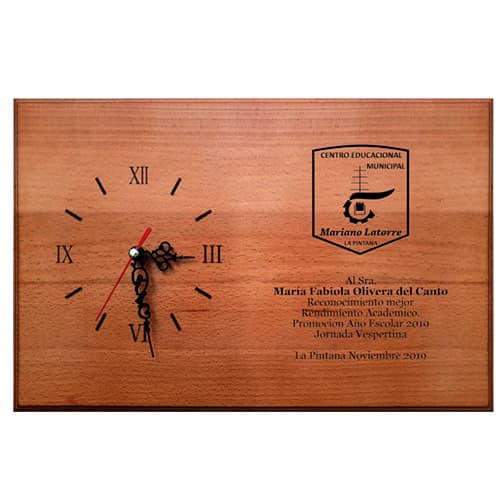 Retablo de madera con Reloj Mecánico RR
