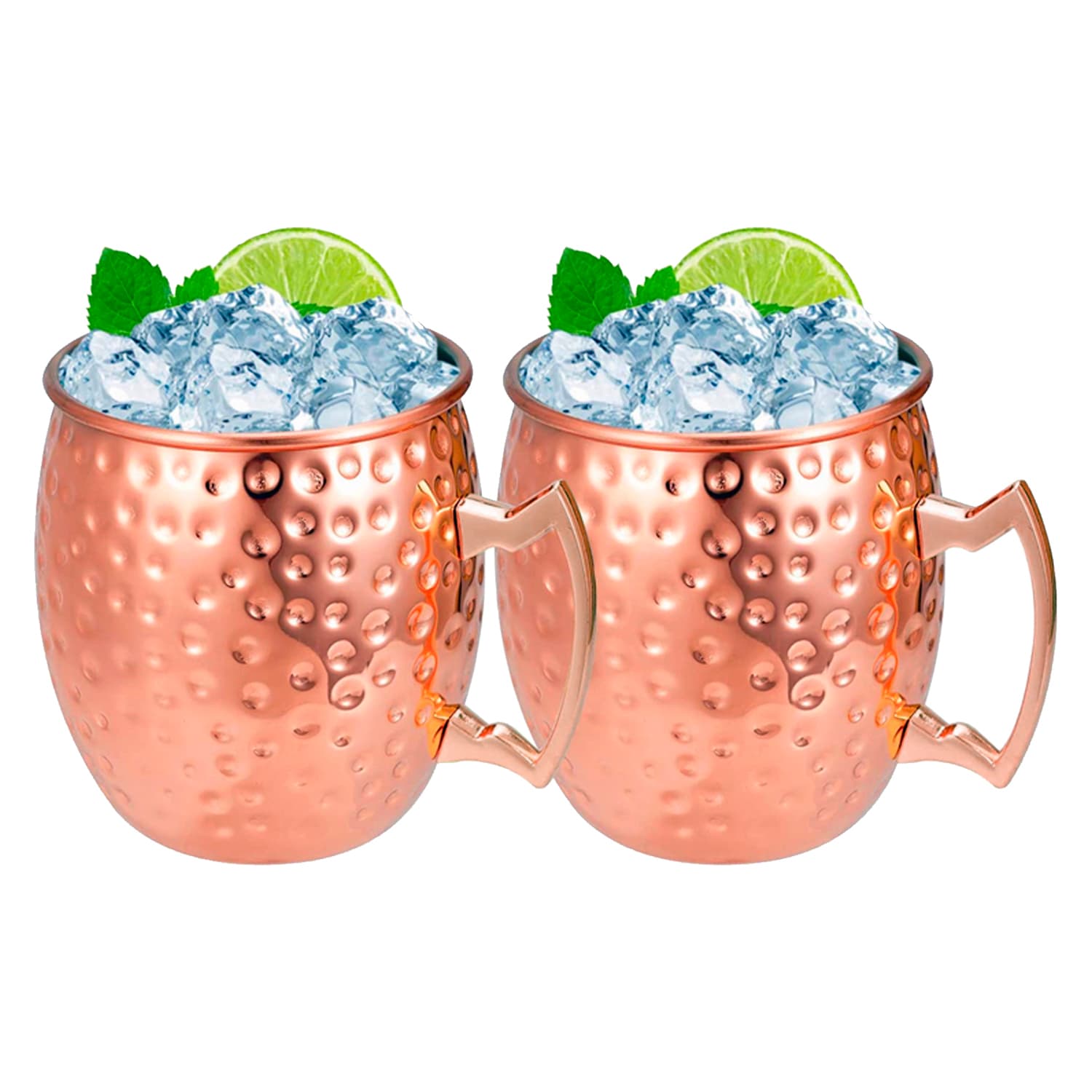 Set de 2 Mugs Encobrizados Martillados M76 - imagen 5