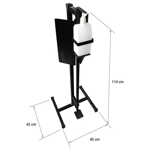 Dispensador de Pedal (negro) + Alcohol Gel de 1 Litro - imagen 2
