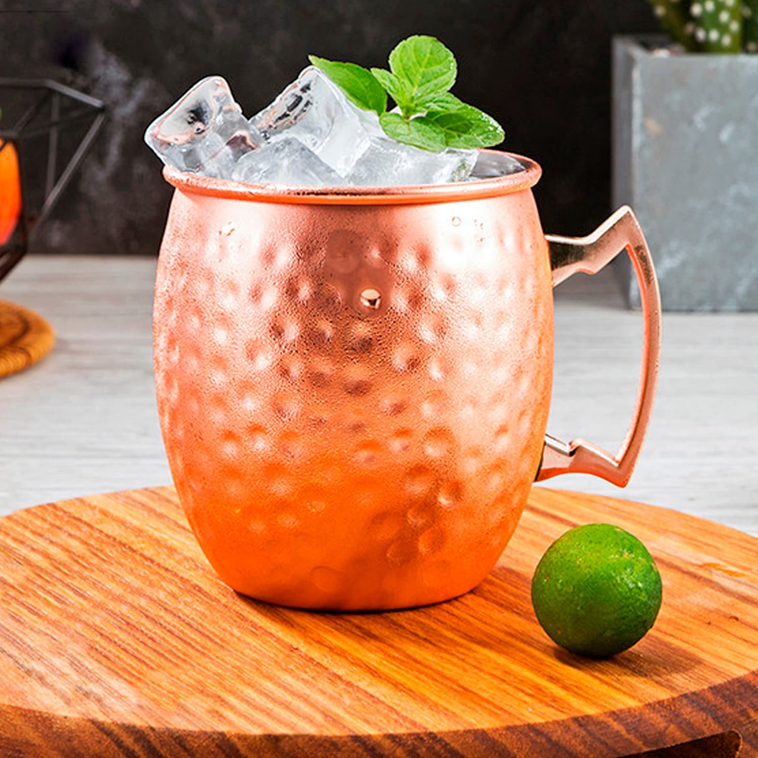 Set de 2 Mugs Encobrizados Martillados M76 - imagen 6