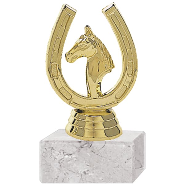 Trofeo Plástico Herradura Figura Caballo