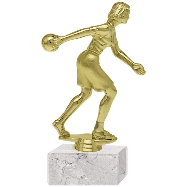 Trofeo Plástico Bowling Femenino Grande