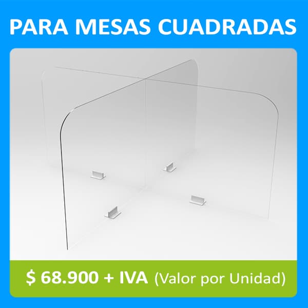 Acrílico Para Mesa Cuadrada - imagen 2