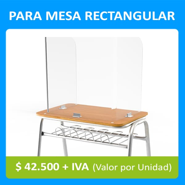 Acrílico Para Mesa Rectangular