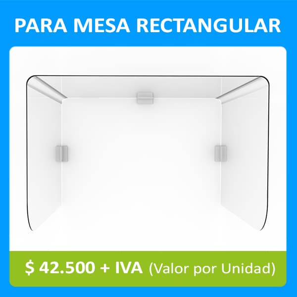 Acrílico Para Mesa Rectangular - imagen 3