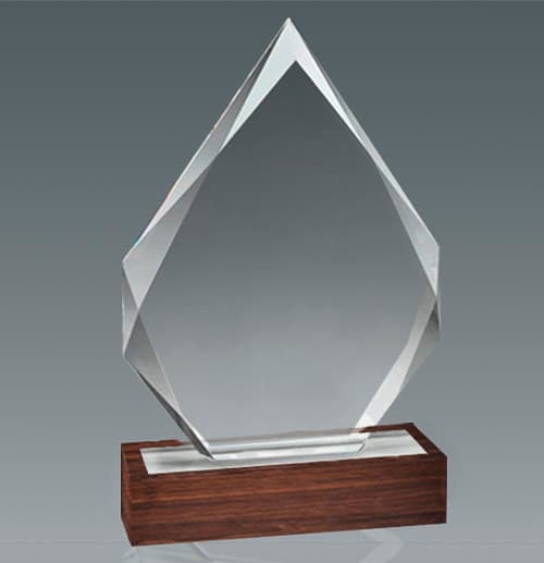 Galvano Cristal con Base de Madera BLAS 54 - imagen 2