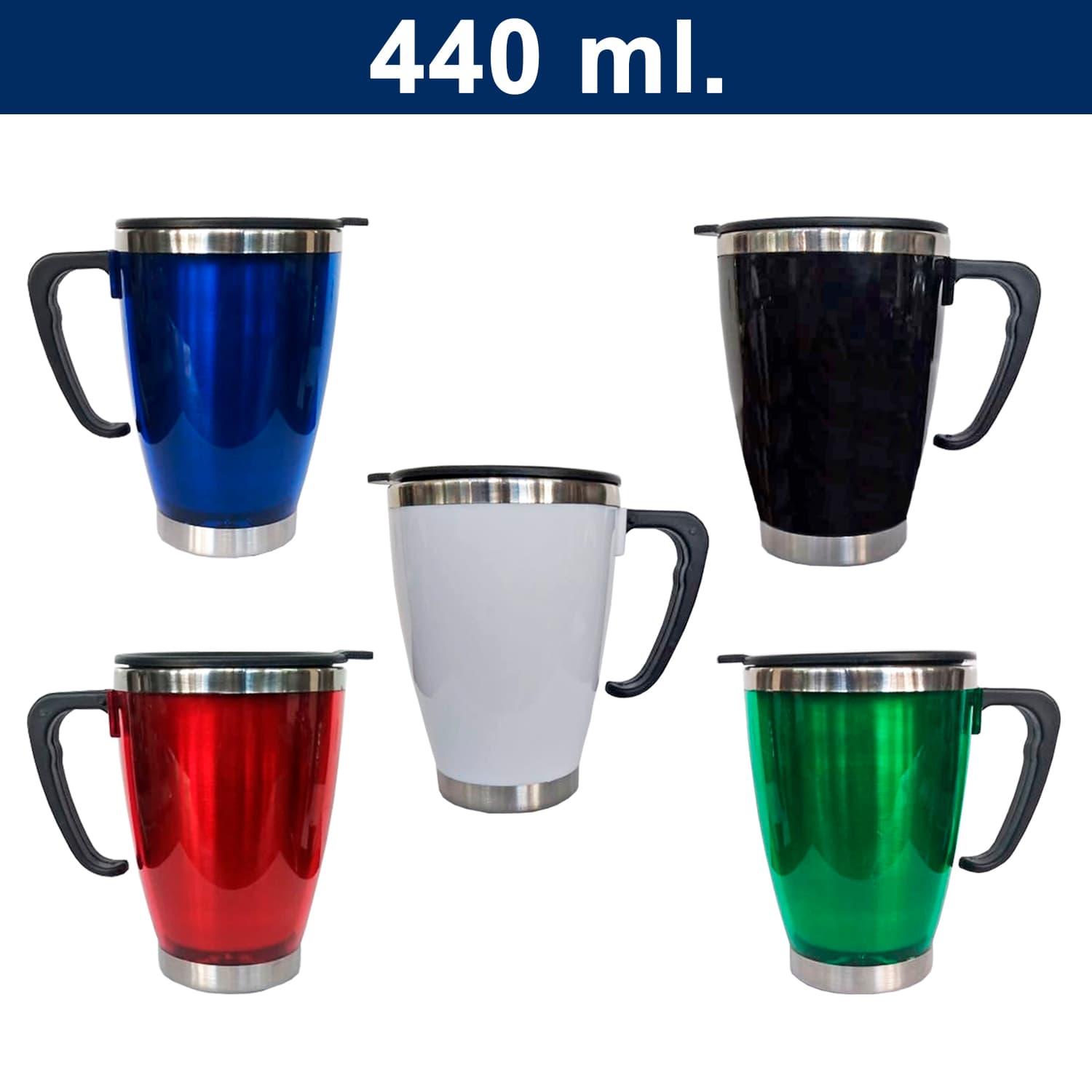 Mug Térmico Cónico Acero Inoxidable PVC M29 - imagen 2
