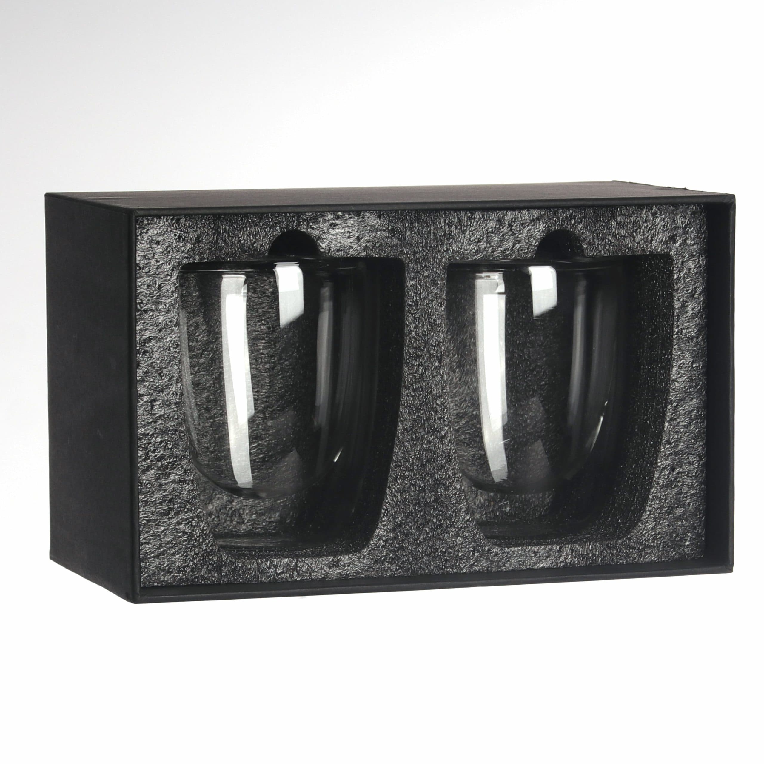 Set de 2 vasos de vidrio doble pared M4 - imagen 3