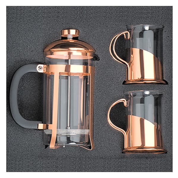 Set de Cafetera Francesa y Tazas Encobrizada M82 - imagen 2