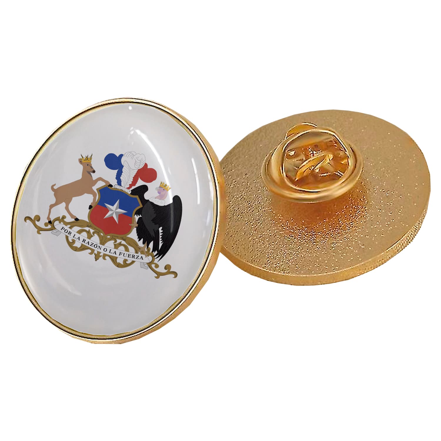 Piocha Broche Redondo Dorado (Pins) 16mm, 20mm, 25mm - imagen 2