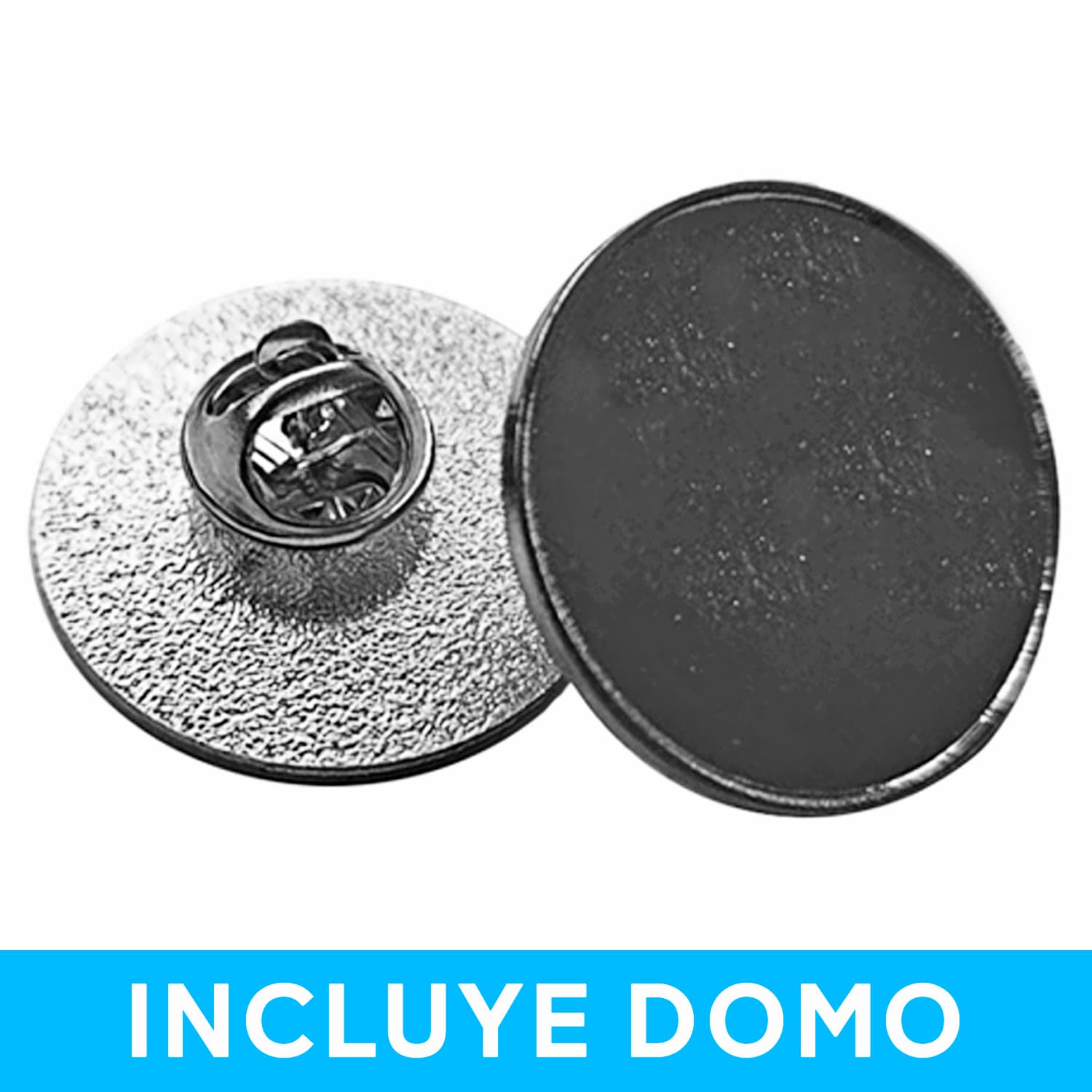 Piocha Broche Redondo Plateado (Pins) 25mm