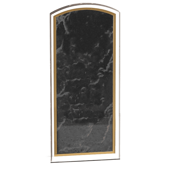 Acrílico color grabado láser negro SKU 23