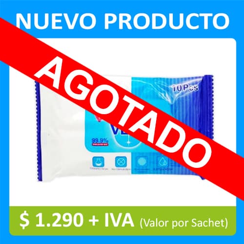 Toallas Desinfectantes con 75% Alcohol