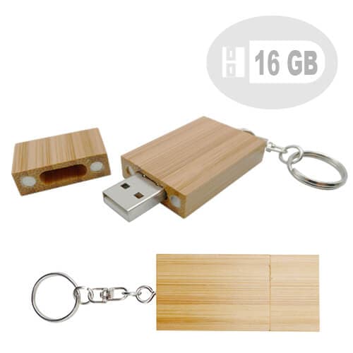 Pendrive Bamboo Llavero PD26