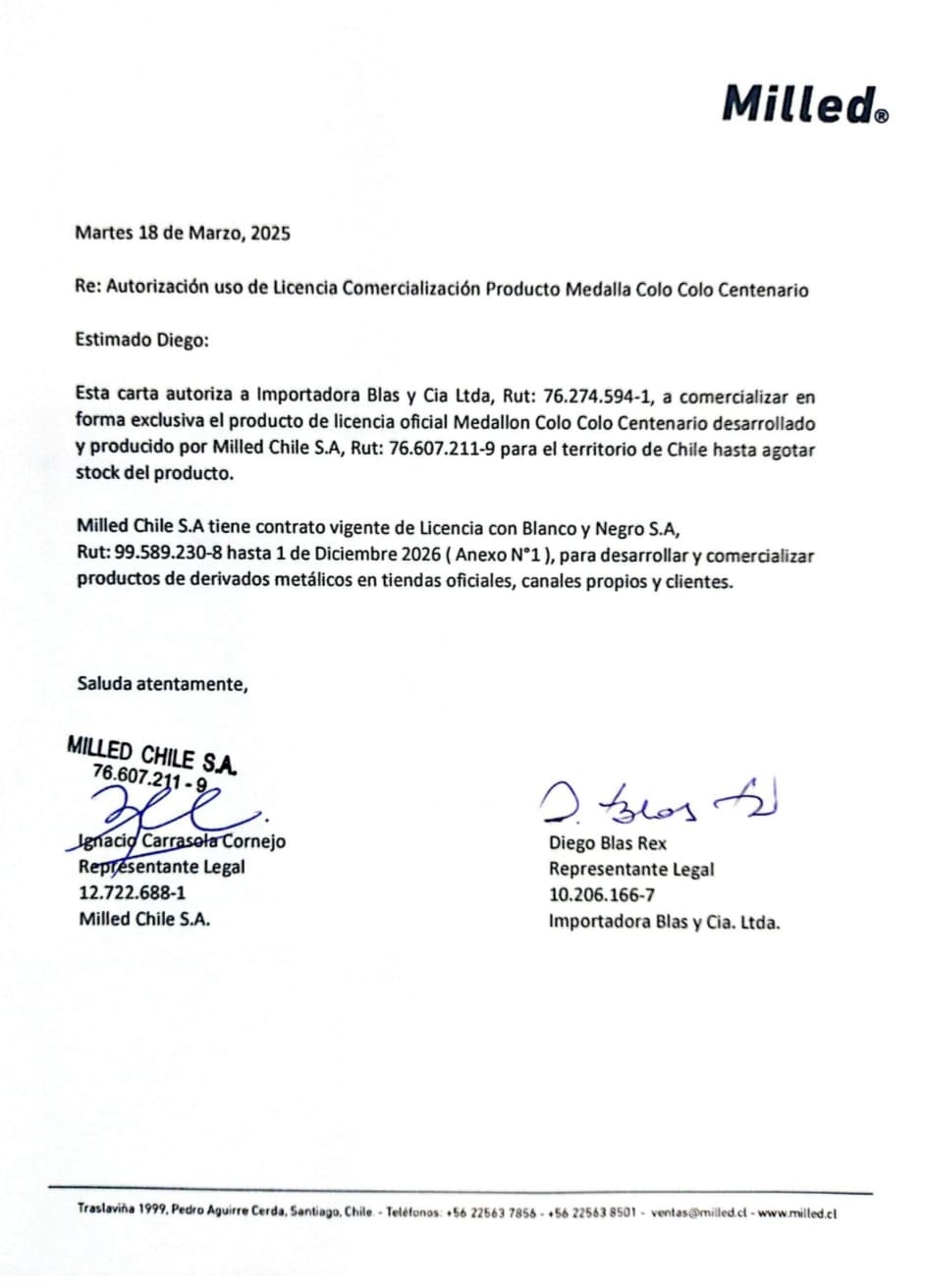 Medallón Conmemorativo Centenario Colo Colo - imagen 8