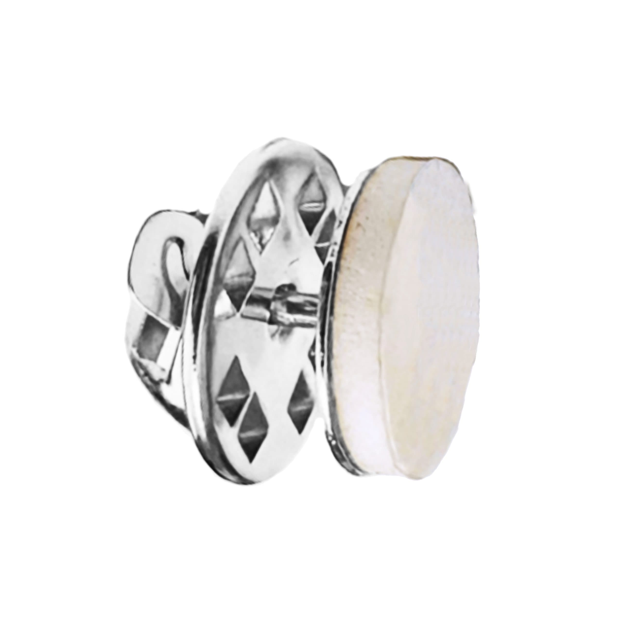 Soporte Piocha con cierre mariposa+pegamento SOMA01 Plata