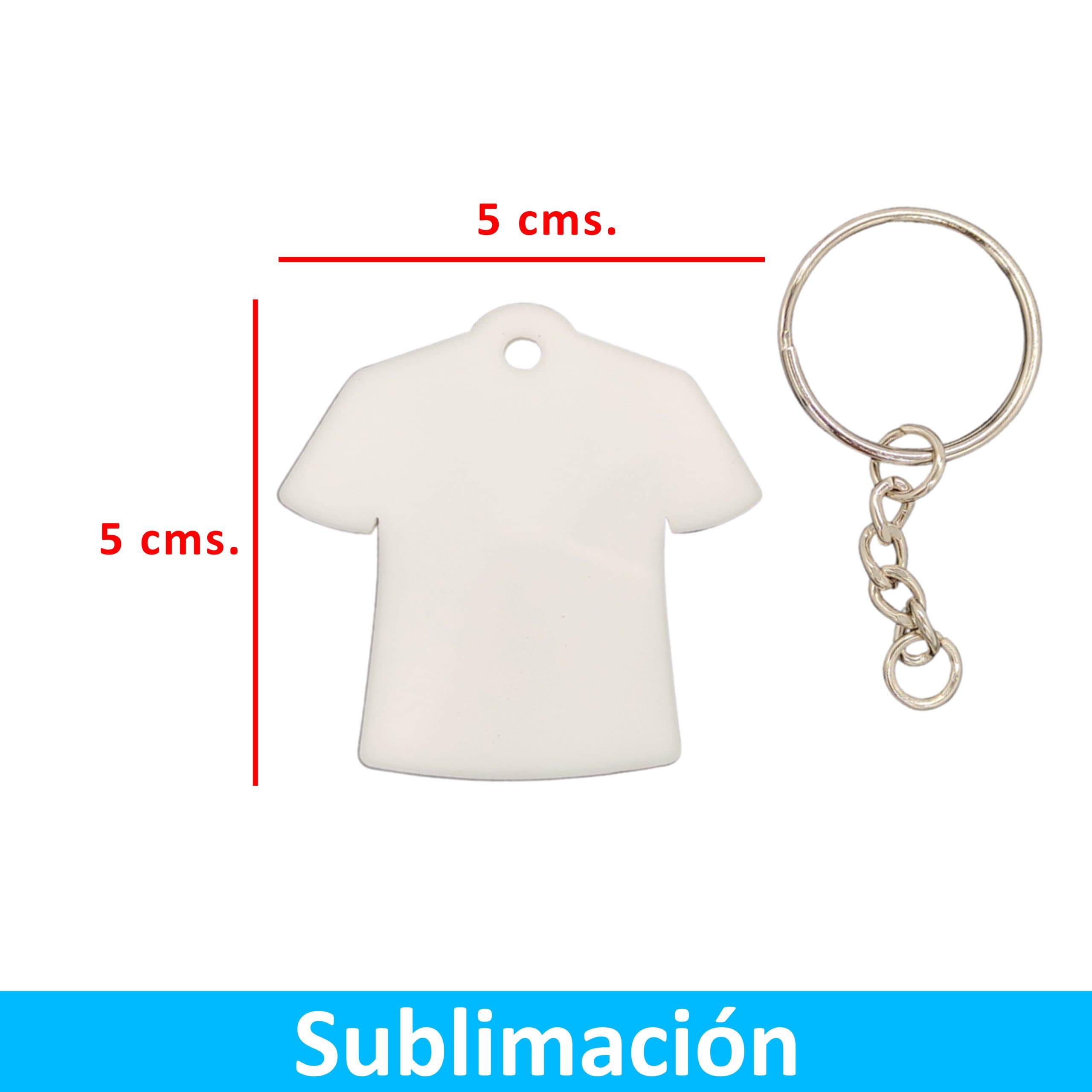 Llavero Acrílico Sublimable Camiseta NI20
