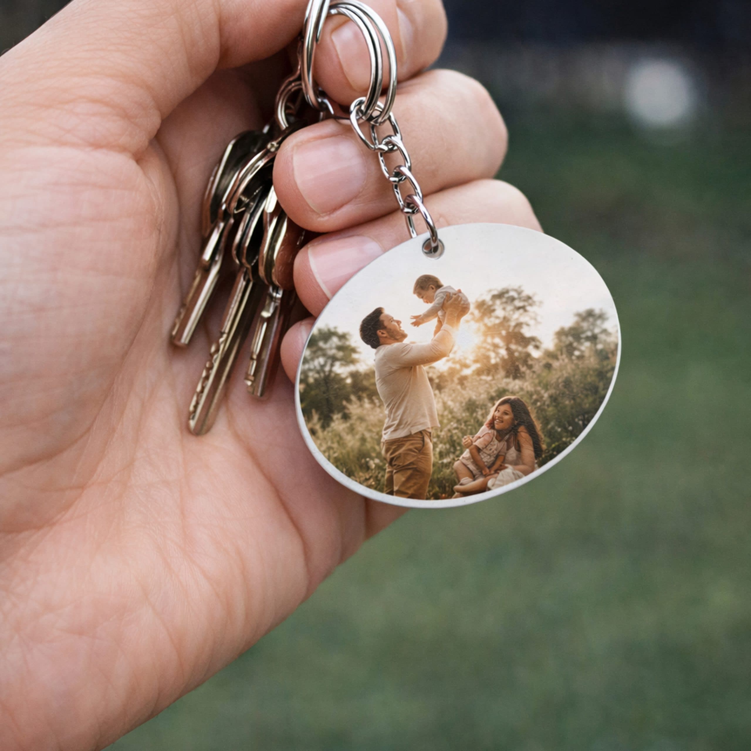 Llavero Acrílico Sublimable Ovalado NI30 - imagen 2