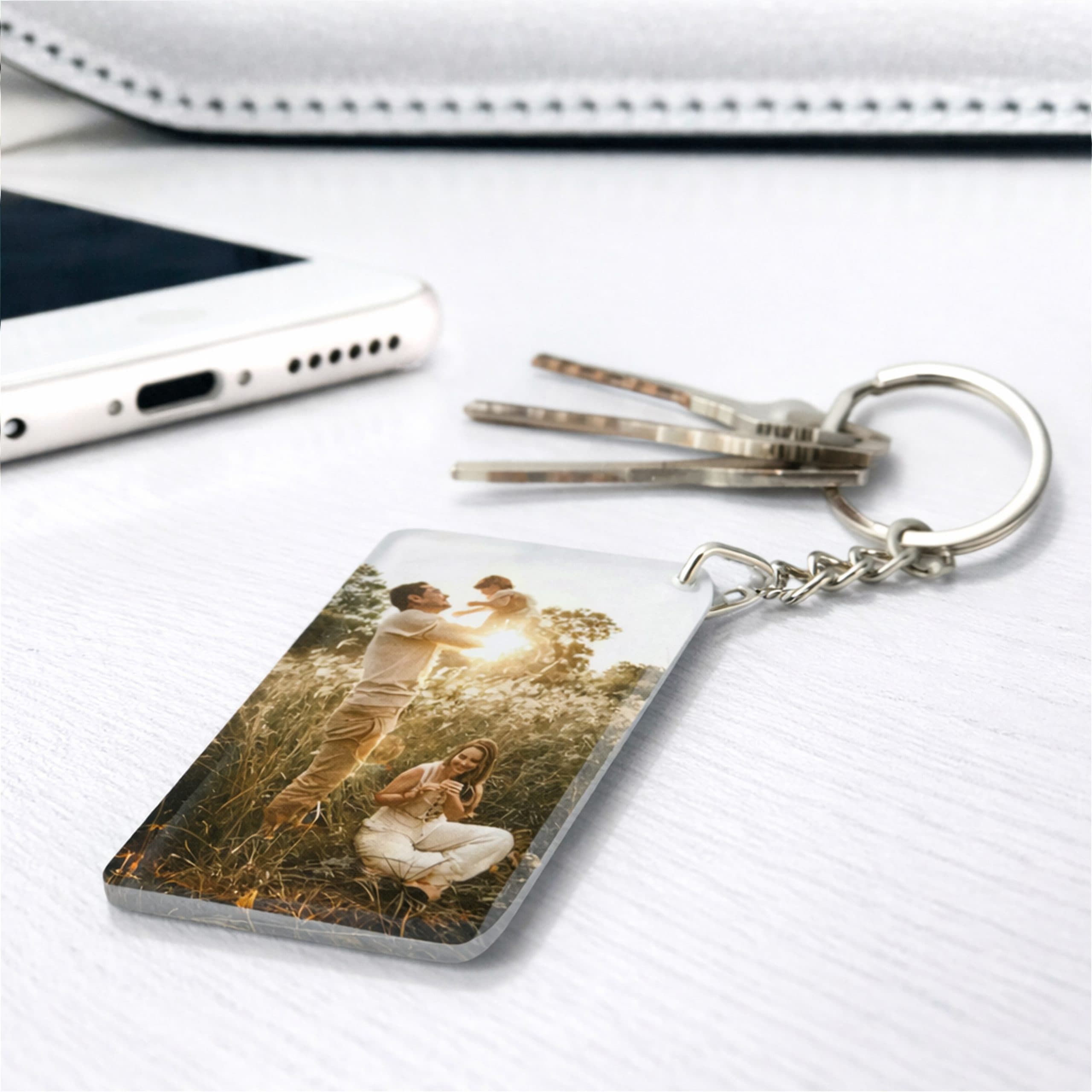 Llavero Acrílico Sublimable Rectangular NI50 - imagen 2