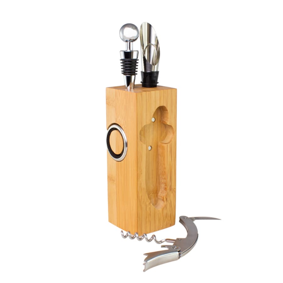 Set de Vino rectangular de Bamboo - imagen 3