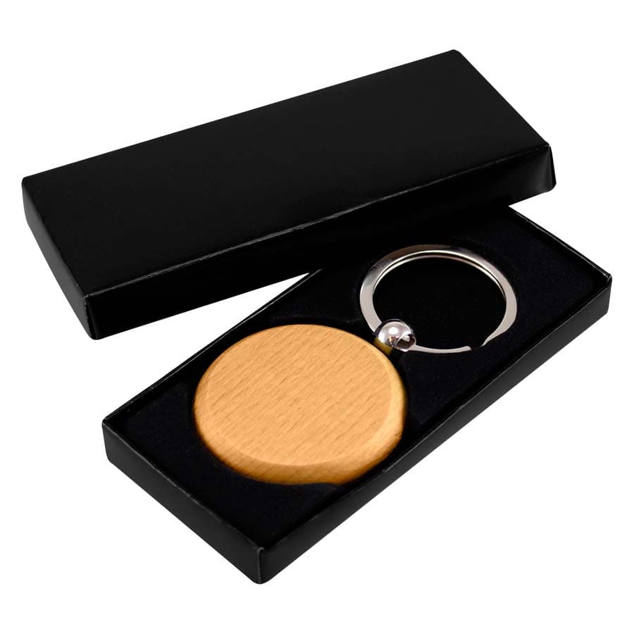 Llavero Redondo de Madera - imagen 3