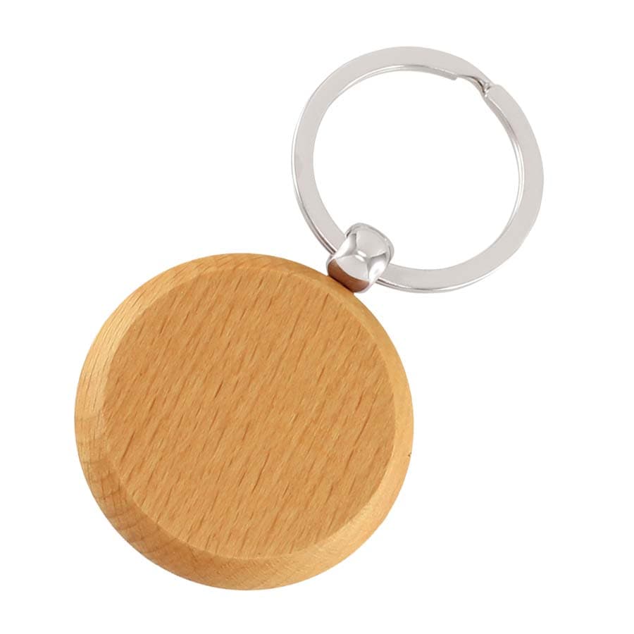 Llavero Redondo de Madera - imagen 2