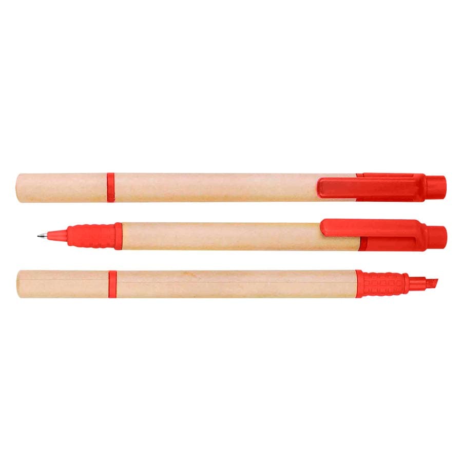 Bolígrafo Ecológico con Destacador - imagen 3