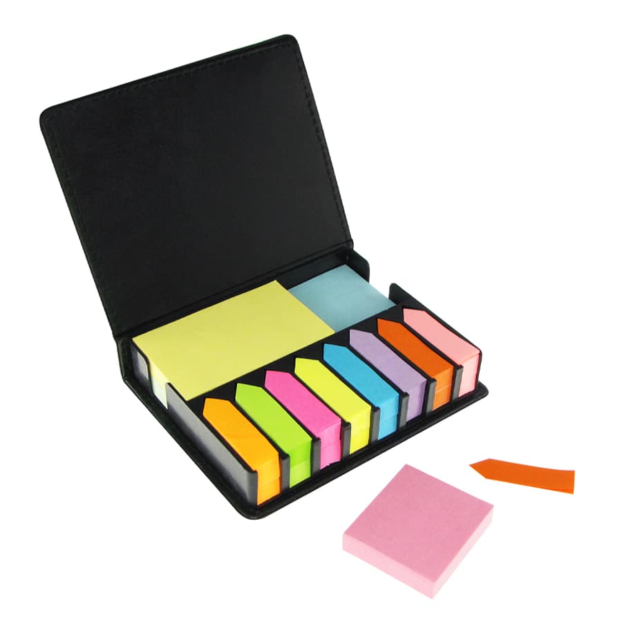 Set de Notas Adhesivas de PU Negro - imagen 3