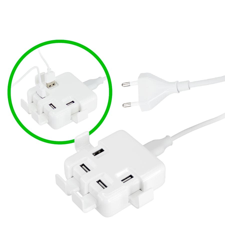 Hub USB 4 Puertos Power Strip - imagen 2