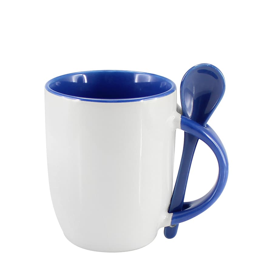 Tazón Cerámico 330cc Sublimación con Cuchara - imagen 2