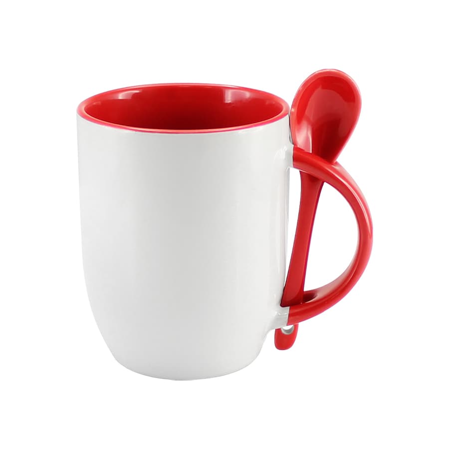 Tazón Cerámico 330cc Sublimación con Cuchara - imagen 6