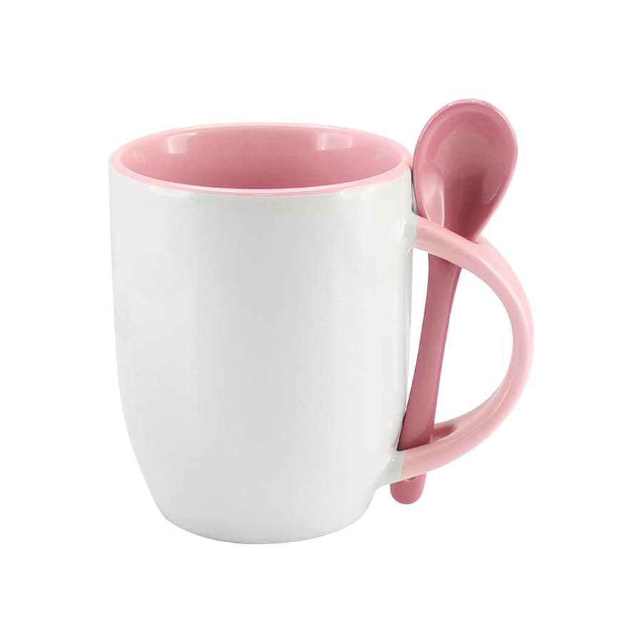 Tazón Cerámico 330cc Sublimación con Cuchara - imagen 7