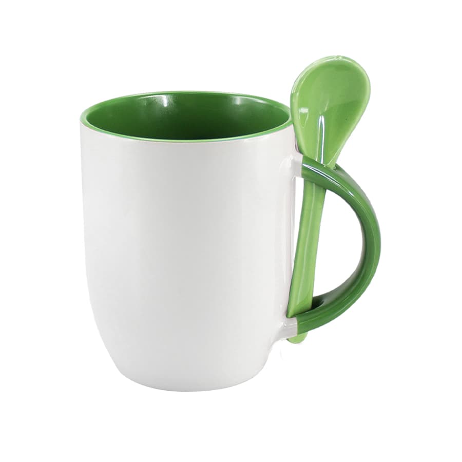 Tazón Cerámico 330cc Sublimación con Cuchara - imagen 8