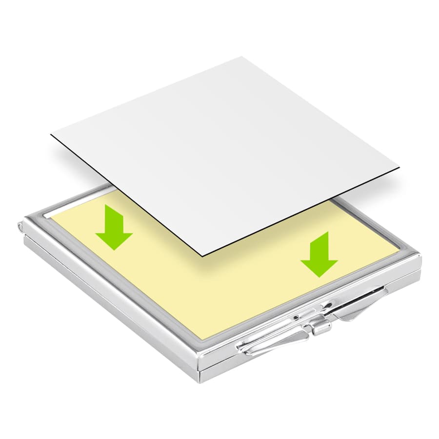 Espejo Metálico Cuadrado Sublimación - imagen 3