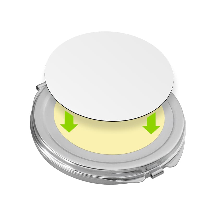 Espejo Metálico Redondo Sublimación - imagen 3