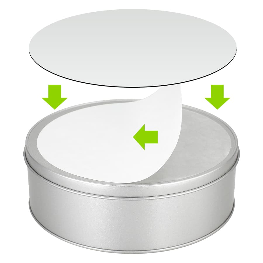 Caja Metálica Redonda Sublimación - imagen 3