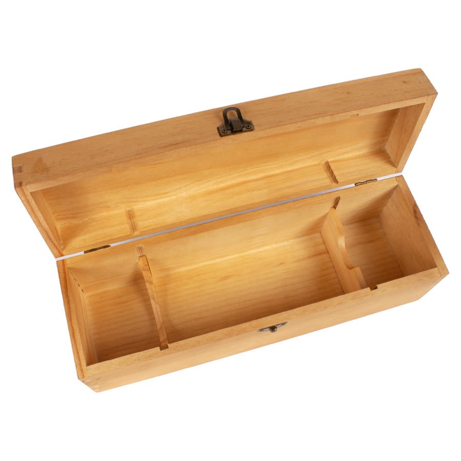 Caja de Madera Natural para Vino - imagen 2