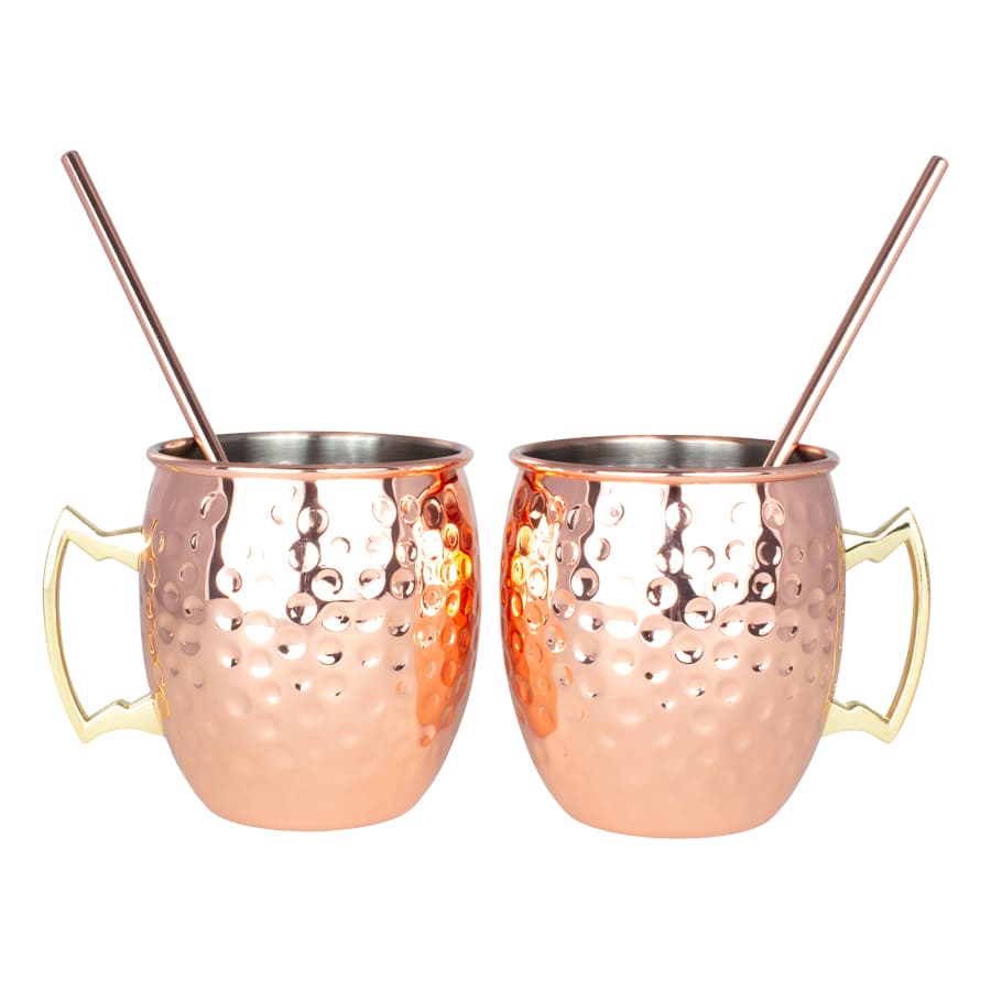 Set «Moscow Mule» encobrizado 500cc. c/u