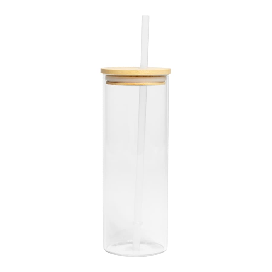 Botella Vidrio Borosilicato Sublimación, tapa Bamboo 500cc - imagen 13