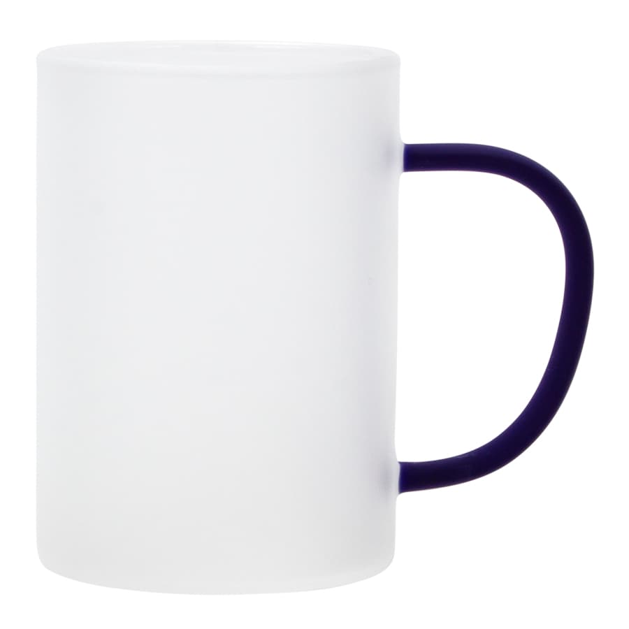 Tazón Vidrio Empavonado 330cc Sublimación, asa color. - imagen 7