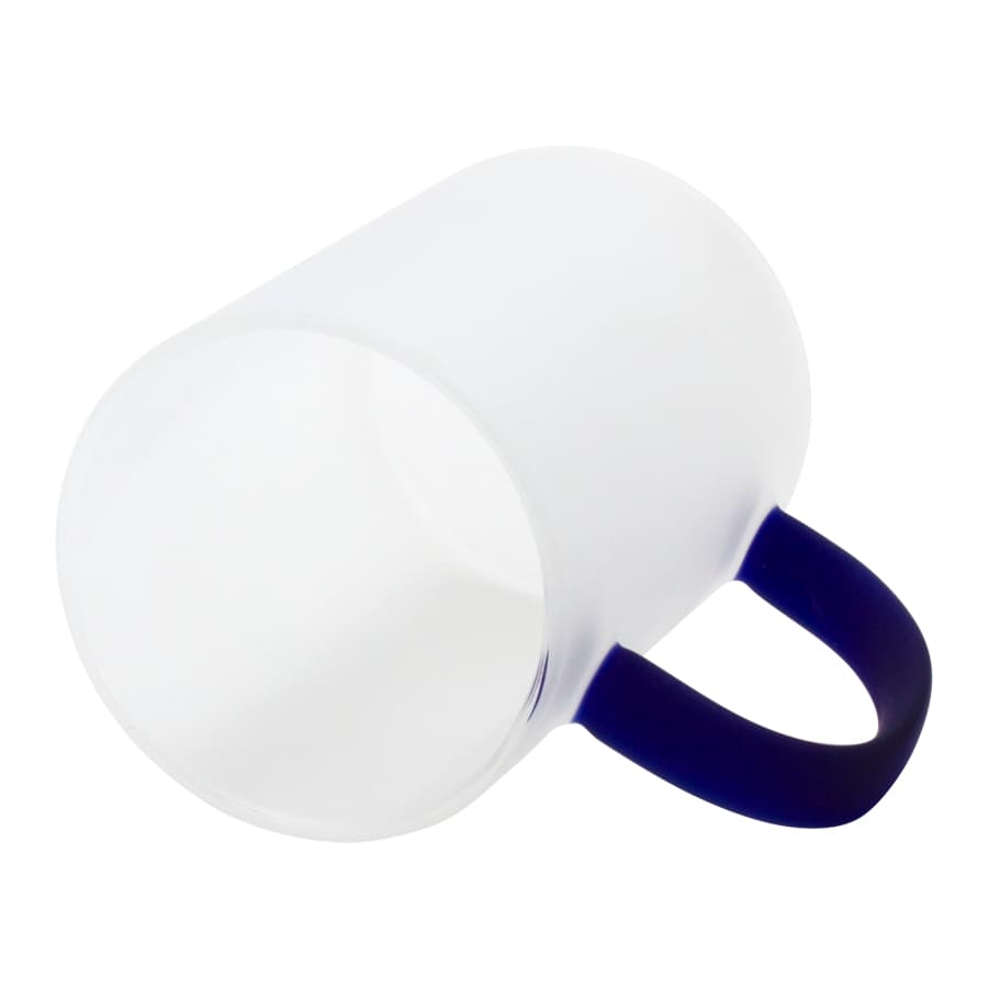 Tazón Vidrio Empavonado 330cc Sublimación, asa color. - imagen 9