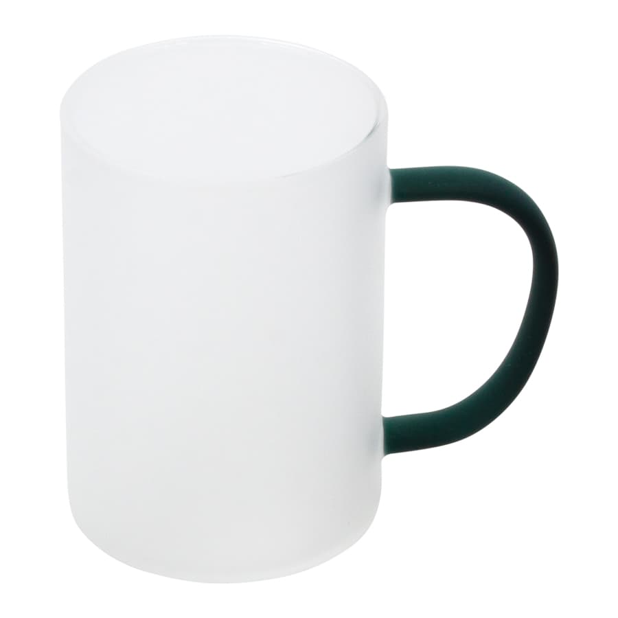 Tazón Vidrio Empavonado 330cc Sublimación, asa color. - imagen 3