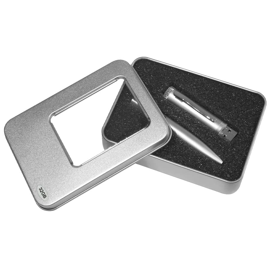 USB Bolígrafo Metálico Pendrive 32GB - imagen 3