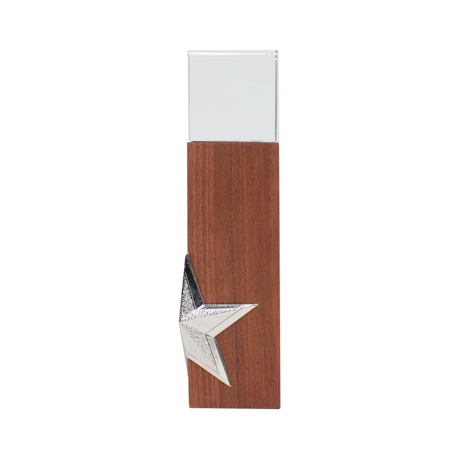 Trofeo de Madera y Cristal «Silver Star» - imagen 2