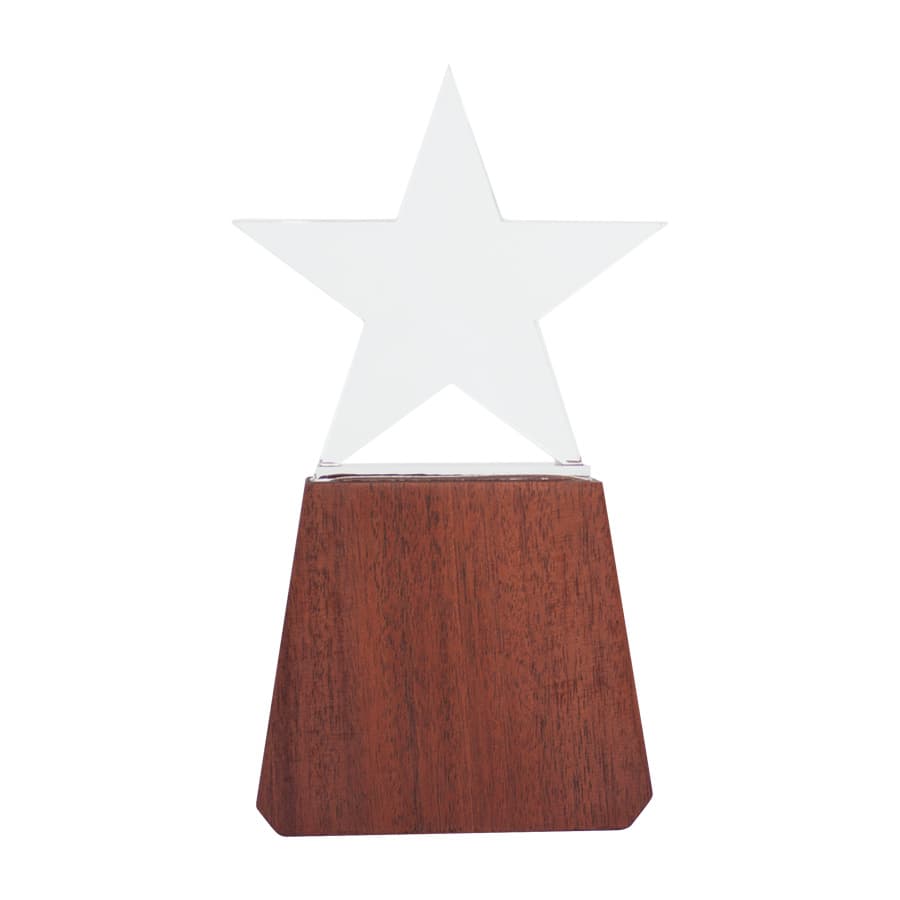 Trofeo de Madera y Cristal «Lonely Star» - imagen 2