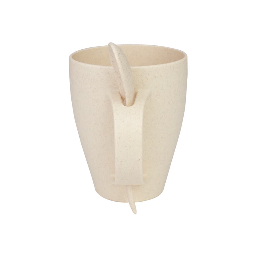 Mug de caña de Trigo con Cuchara 400cc - imagen 3