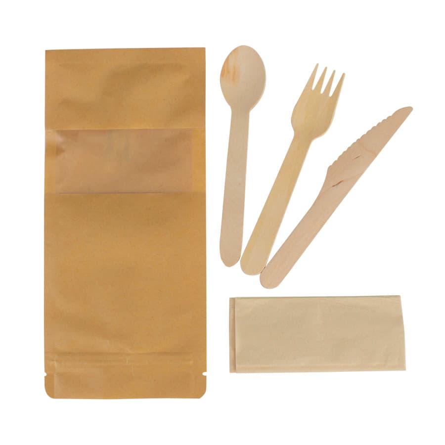 Set de cubiertos Sustentable bolsa ZIP - imagen 3