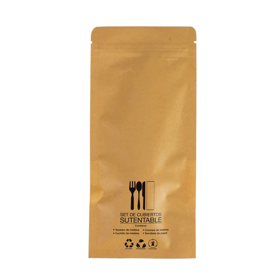 Set de cubiertos Sustentable bolsa ZIP - imagen 9